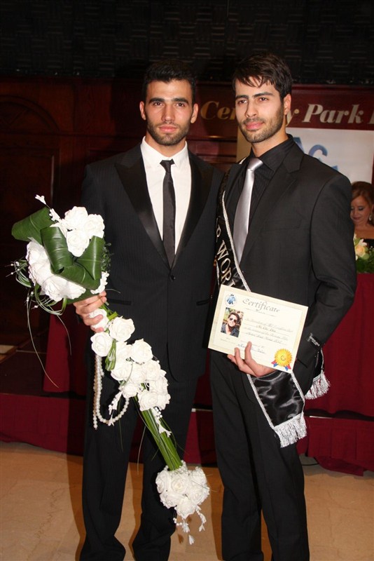 Press conference of Mr Arab world 2012